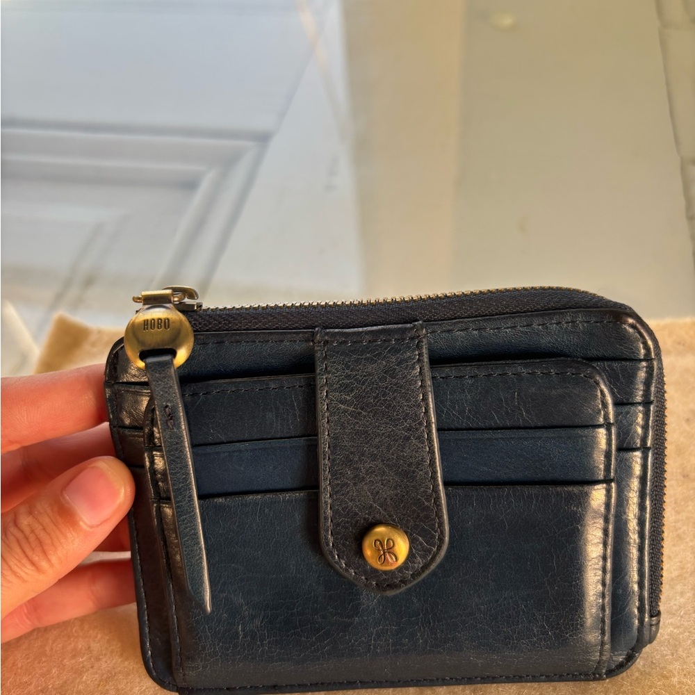 HOBO Blue Leather Wallet